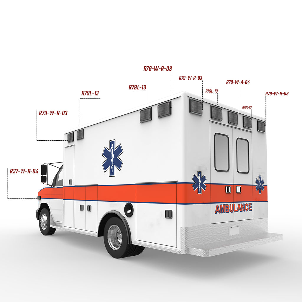 Triple-K 1822F Basic Ambulance LED Lighting Package Image