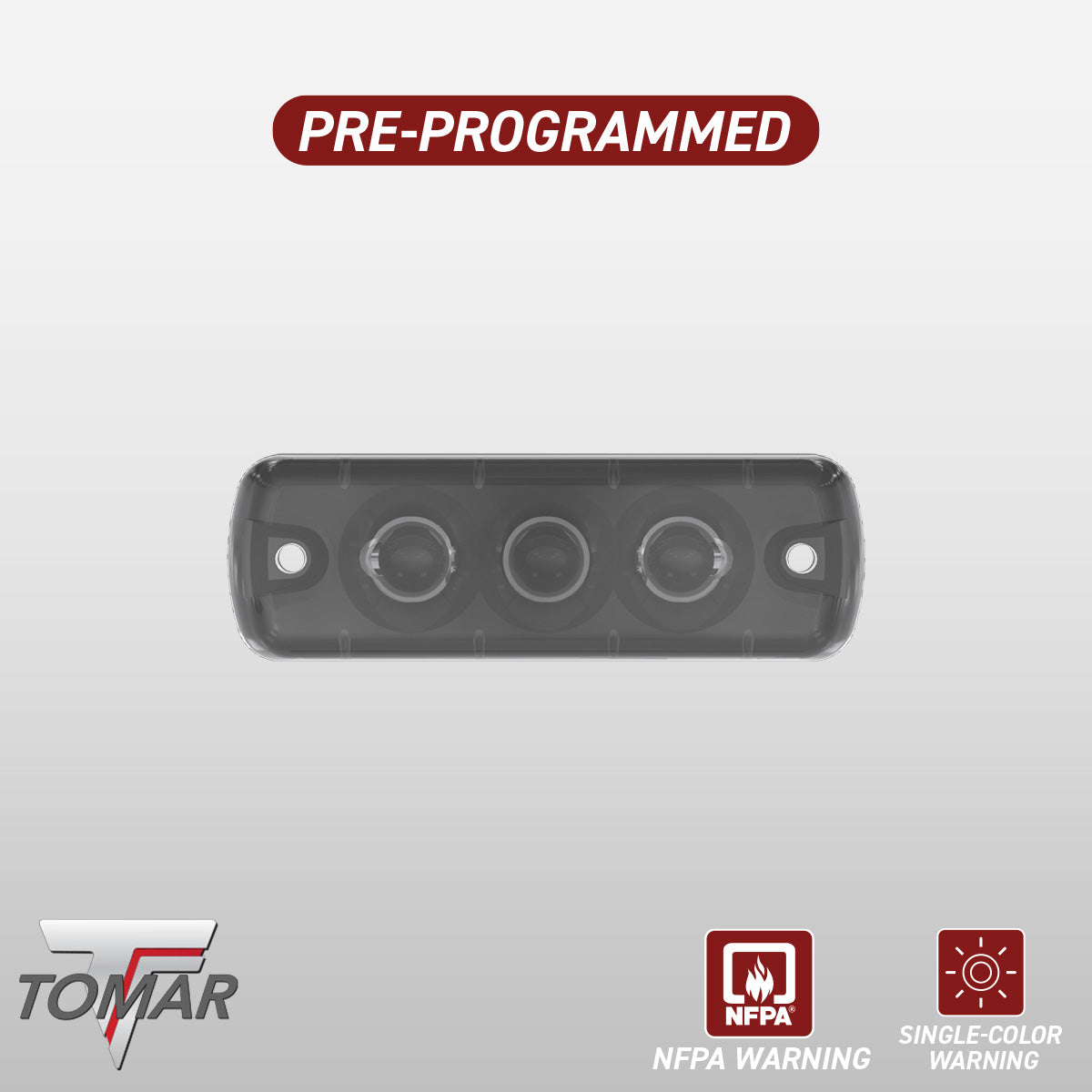 RECT 13 Series Single Color Pre-Programmed LED Warning Light – TOMAR ...