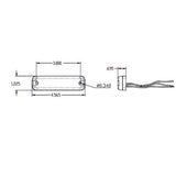 Self-Contained Unit LED Warning Light - RECT 14 Series - TOMAR Automotive