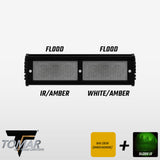 10" TRX Series Dual-Color Infrared LED Light Bar (White, IR, & Amber)-TOMAR Automotive