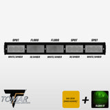25" TRX Series Dual-Color Infrared LED Light Bar (White, IR, & Amber)-TOMAR Automotive