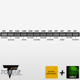 60" TRX Series Dual-Color Infrared LED Light Bar (White, IR, & Amber)-TOMAR Automotive