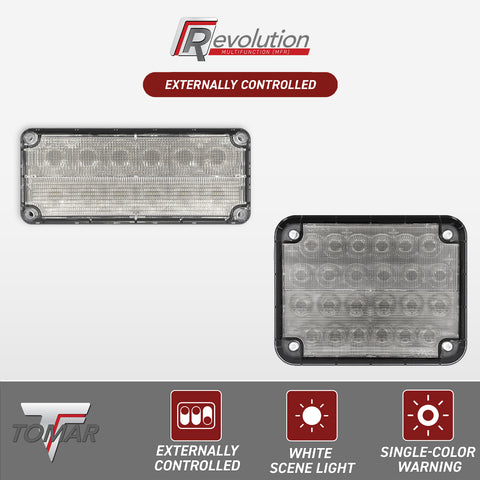 Revolution Series Multi-Function Single Color, Externally Controlled LED Lights