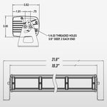 20" TRX LRAC (Long Range Amber/Clear) Series LED Light Bar