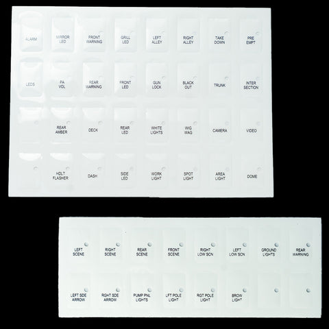 948 and 940 Control Panel Replacement Legend Inserts-TOMAR Automotive