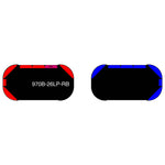 26" Black Widow Series NFPA LED Light Bar w/ Preemption (Pair)-red and blue