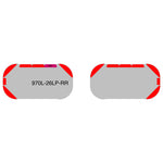 26" Scorpion Series NFPA LED Light Bar w/ Preemption (Pair) all red layout