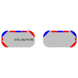 26" Scorpion Series NFPA LED Light Bar w/ Preemption (Pair) alternating red and blue layout