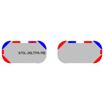 26" Scorpion Series NFPA LED Light Bar w/ Preemption (Pair) alternating red blue layout