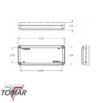 R37 Revolution Series Warning Split Color LED Light Dimensions