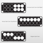 R37 Revolution Series Warning Split Color LED Light Layout options