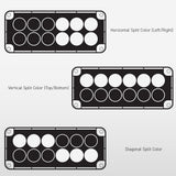 R37 Revolution Series Warning Split Color LED Light Layout options