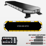49" Black Widow Series Fully Populated LED Light Bar Kit for Work Trucks