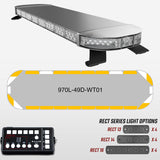 49" Fully Populated LED Light Bar Package for Work Trucks Silver Finish
