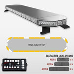 53" 970 Series Fully Populated LED Light Bar Package for Work Trucks