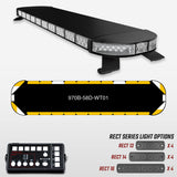 58" 970 Series Fully Populated LED Light Bar Package Black Widow