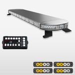 58" Scorpion Series Full Size LED Light Bar Kit for Work Trucks rect 14 white/amber led lights