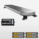 58" Scorpion Series Full Size LED Light Bar Kit for Work Trucks rect 16 white/amber led lights