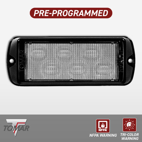 iLED Series Tri-Color Warning, Dual-Mode Pre-Programmed LED Light-Automotive Tomar