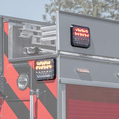 Warning & Scene Illumination LED Light mounted on a fire truck