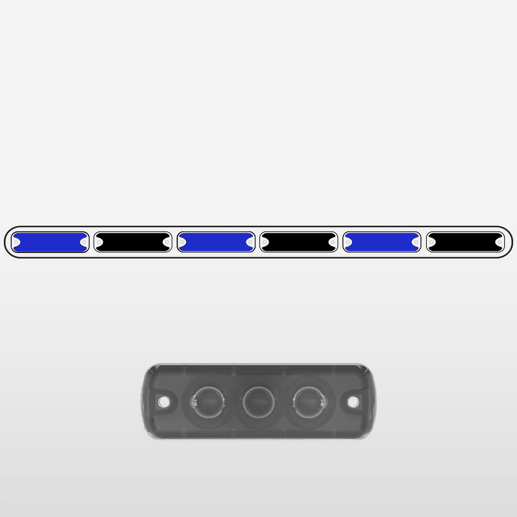 Single Use Led Sticker Warning RECT 13 LStick Series Single Row Warning LED Light Bar – TOMAR Automotive