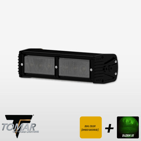 10" TRX Series Dual-Color Infrared LED Light Bar (White, IR, & Amber)TOMAR Off Road